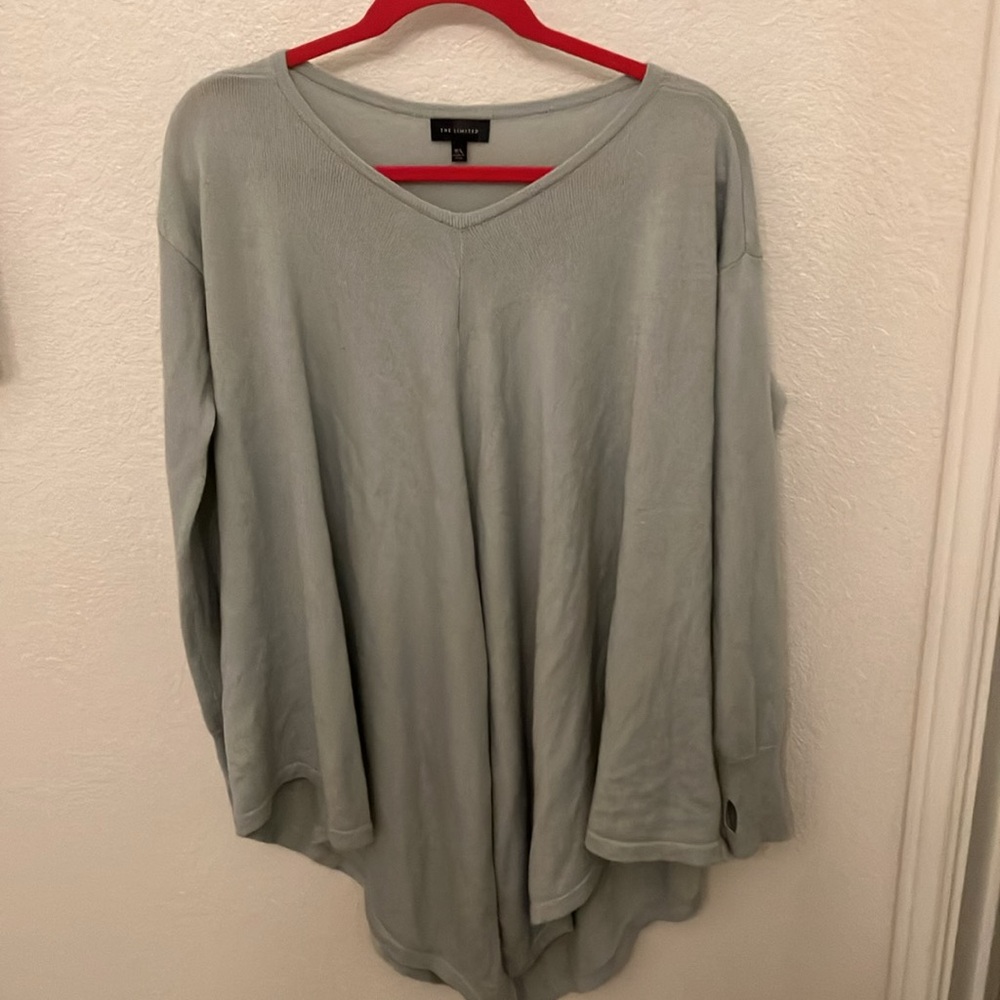 The Limited Blue V-Neck Sweater